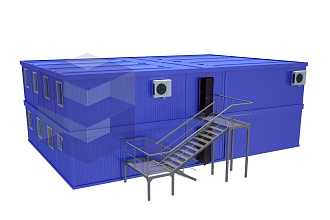 Штаб стройки с комнатой отдыха МШС-3